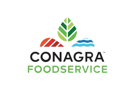 Conagra Foods logo with green leaf.