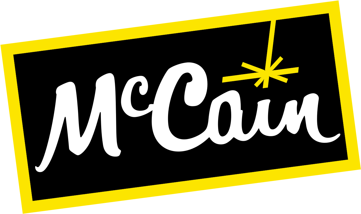 McCain Foods logo with yellow star.